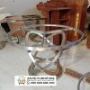 Kaki Meja Stainless Bulat Model Baru