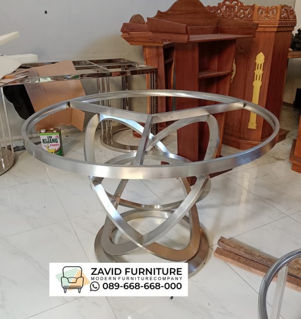 Kaki Meja Stainless Bulat Model Baru Kaki Meja Stainless Bulat Model Baru