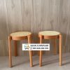 Kursi Stool Bulat Jati Kombinasi Rotan Kursi Stool Bulat Jati Kombinasi Rotan