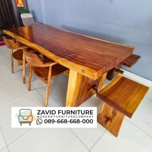 Meja Kayu Utuh Trembesi Bali