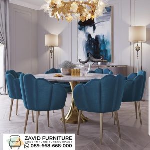 Meja Makan Bulat  Modern