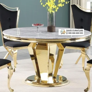 Meja Makan Marmer Bulat Mewah Salatiga Meja Makan Marmer Bulat Mewah Salatiga