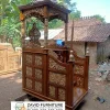 Mimbar Masjid Ukir Kubah Kayu Jati