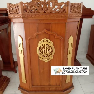 Mimbar Podium Ukiran Mewah Pasuruan Mimbar Podium Ukiran Mewah Pasuruan