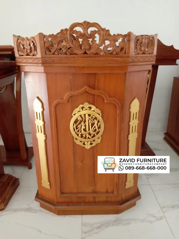 Mimbar Podium Ukiran Mewah Pasuruan Mimbar Podium Ukiran Mewah Pasuruan