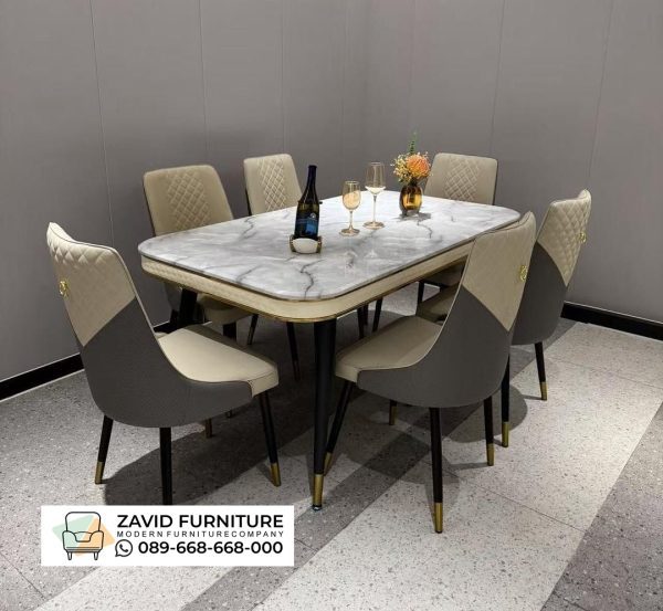 Set Meja Makan Marmer 6 Kursi Denpasar Set Meja Makan Marmer 6 Kursi Denpasar