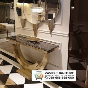 Table Konso Stainess Gold Mewah Table Konsol Stainess Gold Mewah