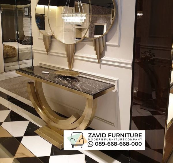 Table Konso Stainess Gold Mewah Table Konsol Stainess Gold Mewah