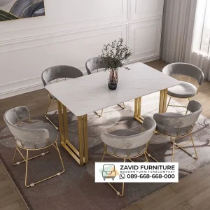 Harga Meja Makan Marmer 6 Kursi
