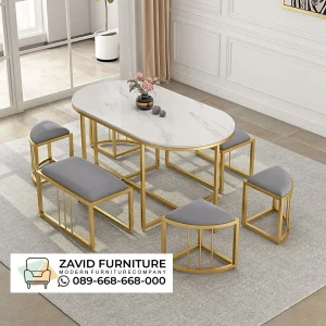 Meja Makan Marmer Model Baru