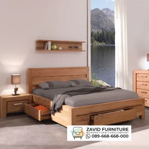 Tempat Tidur Kayu Jati Ukuran 180 X 200 Cm Minimalis Tempat Tidur Kayu Jati Ukuran 180 X 200 Cm Minimalis