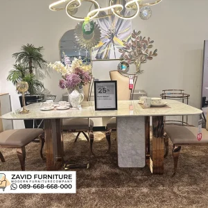 Jual Meja Makan Marmer Minimalis Mewah