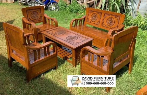 Kursi Tamu Material Kayu Jati Minimalis