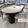 Meja Makan Marmer Oval Meja Makan Marmer Oval