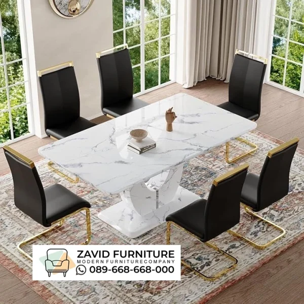 Meja Makan Motif Marmer Meja Makan Motif Marmer
