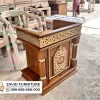 Mimbar Pendek Semi Majlis Kayu Jati Mimbar Pendek Semi Majlis Kayu Jati