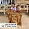 Mimbar Pendek Semi Majlis Kayu Jati Mimbar Pendek Semi Majlis Kayu Jati