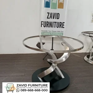 Kaki Meja Bulat Hitam Kaki Meja Stainless Hitam