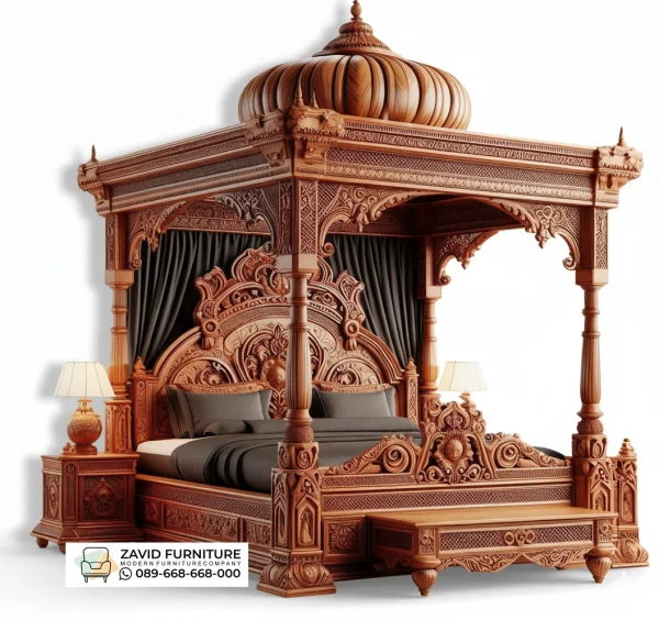 Model Tempat Tidur Ukir