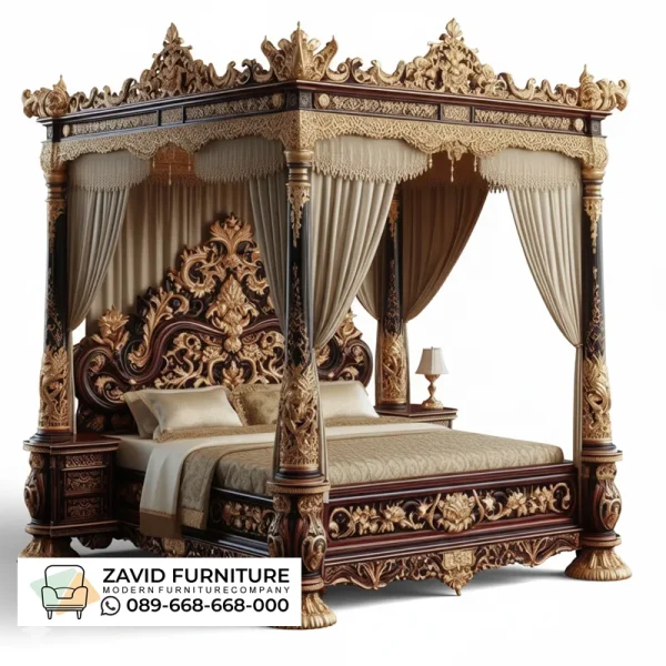 Tempat Tidur Ukir Antik