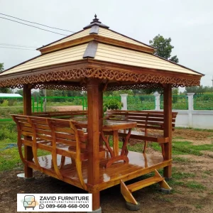 Gazebo Kayu Jati Model Baru Gazebo Kayu Jati Model Baru