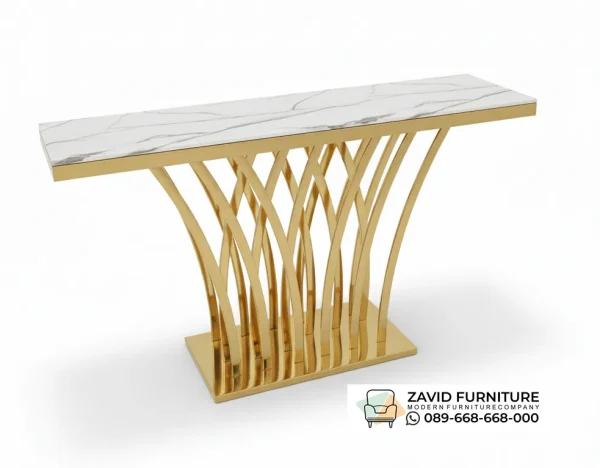 Meja Konsol Marmer Stainless Meja Konsol Marmer Stainless