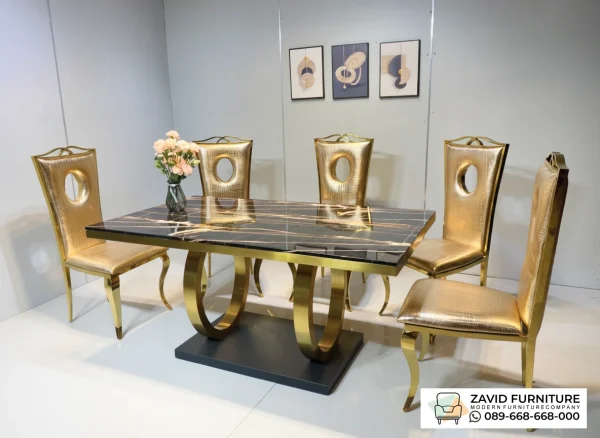 Meja Makan Granit Mewah