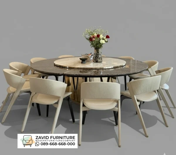 Meja Makan Granit Minimalis