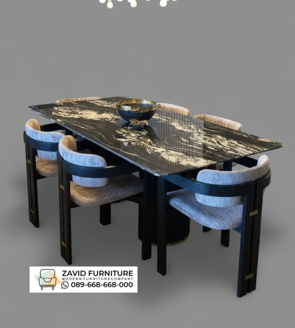 Meja Marmer Hitam Informa