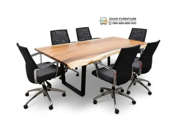 Meja Meeting Kayu Trembesi Meja Meeting Kayu Trembesi