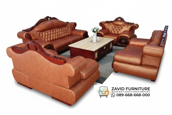 Set Sofa Kulit Bandung