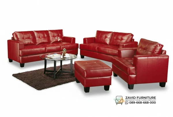 Sofa Kursi Tamu Kulit Bali