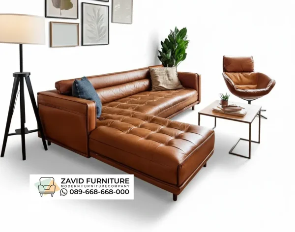 Sofa Sudut Kulit Asli Jakarta