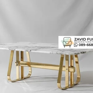 Jual Meja Makan Marmer Stainless