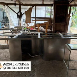 Kaki Meja Stainless Hairline Unik Kaki Meja Stainless Hairline Unik