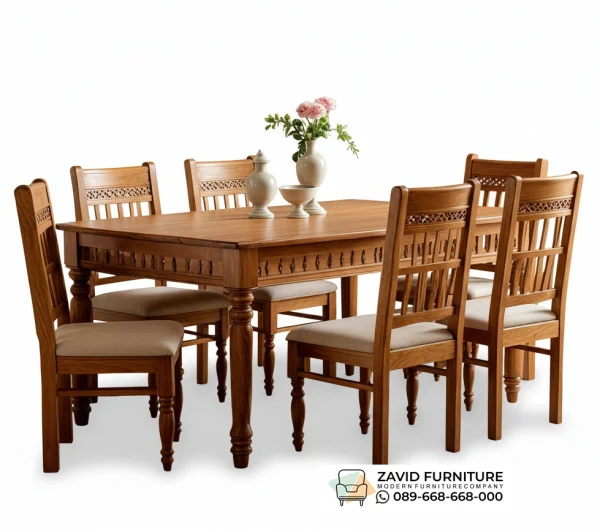 Meja Kayu Jati 6 Kursi Meja Kayu Jati 6 Kursi