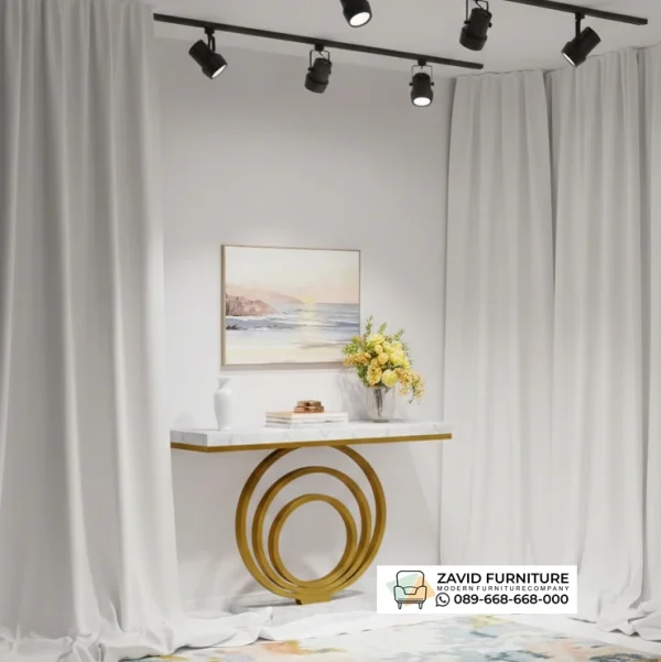 Meja Konsol Marmer Bogor Kaki Stainless Meja Konsol Marmer Bogor Kaki Stainless