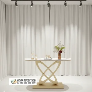 Meja Konsol Marmer Model Rantai