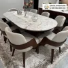Meja Makan Mewah Marmer