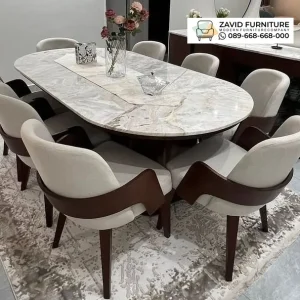 Meja Makan Mewah Marmer Meja Makan Mewah Marmer