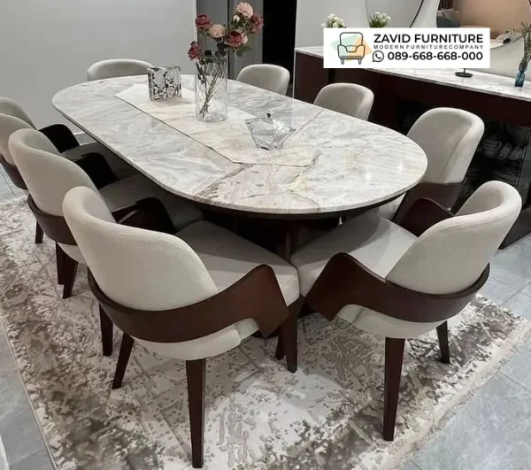 Meja Makan Mewah Marmer