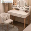 Meja Rias Minimalis Cermin Bulat