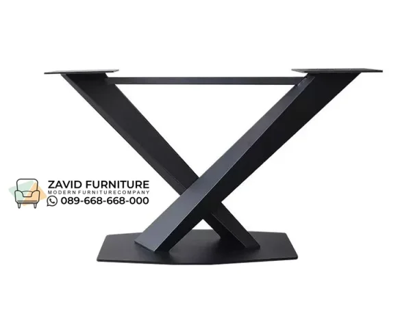 Rangka Besi Meja V Cross