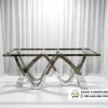 Rangka Kaki Meja Makan Stainless Silver