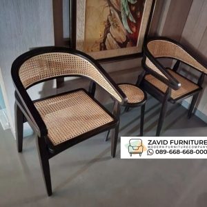 Set Kursi Teras Kombinasi Rotan
