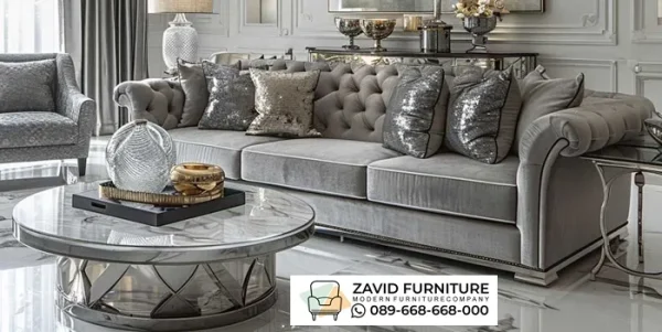Sofa Tamu Grey Terbaru