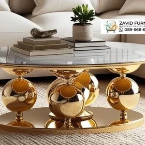 Coffe Table Marmer Elegant Gold Semarang
