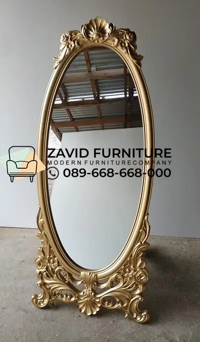 Frame Cermin Klasik Ukir Antique Gold
