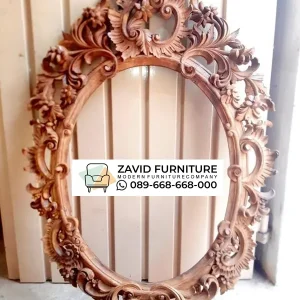 Frame Pigura Cermin Ukir Oval Heritage