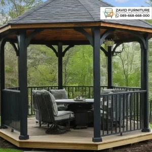 Jual Gazabo Kayu Gaya Eropa Jual Gazabo Kayu Gaya Eropa